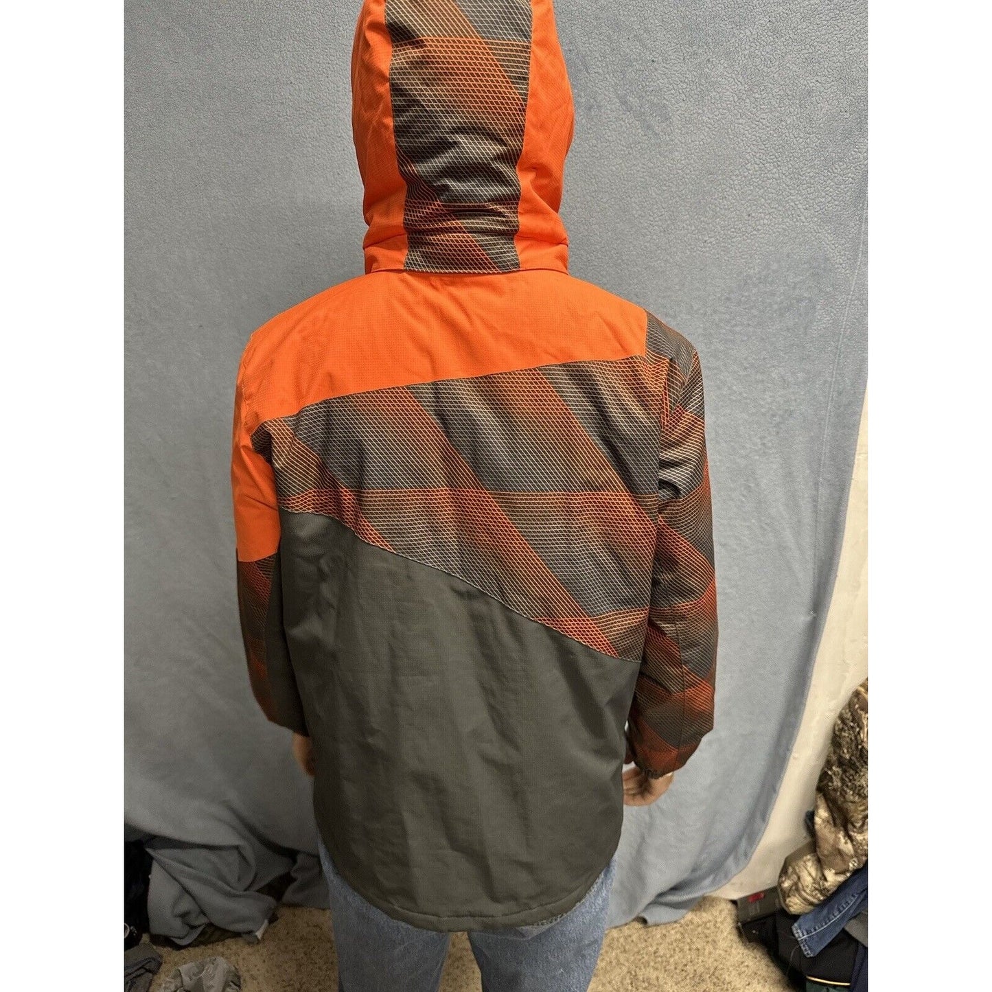 Boys Gray And Orange Large 14/16 Free Country Extreme Performance Snow Jacket