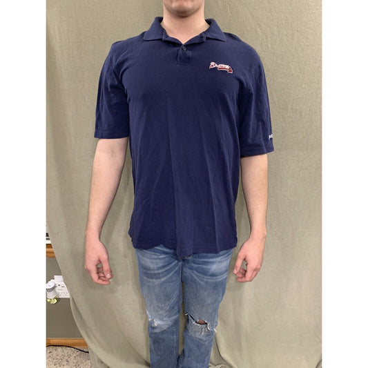 Men’s Medium Atlanta Braves Reebok Polo Shirt