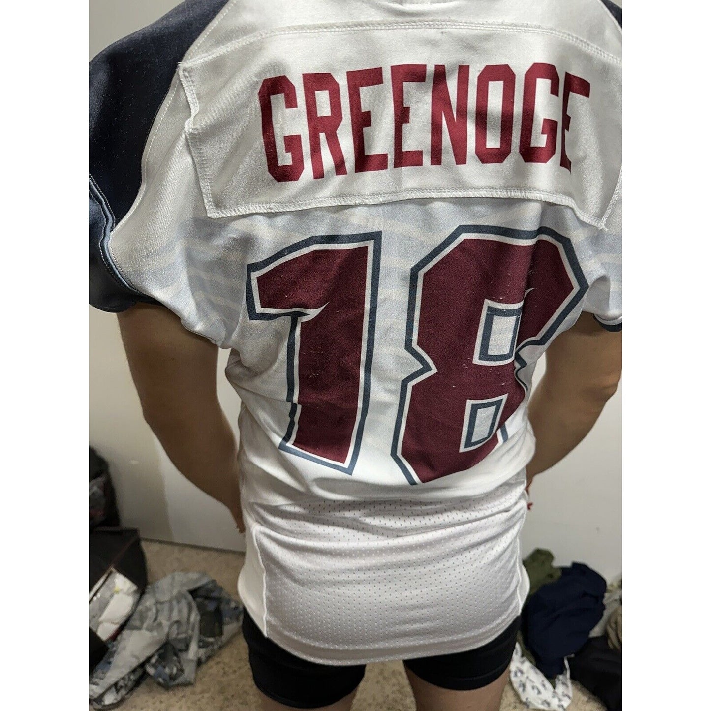 Men’s Maxim Athletic Football Jersey Hawks Number 18