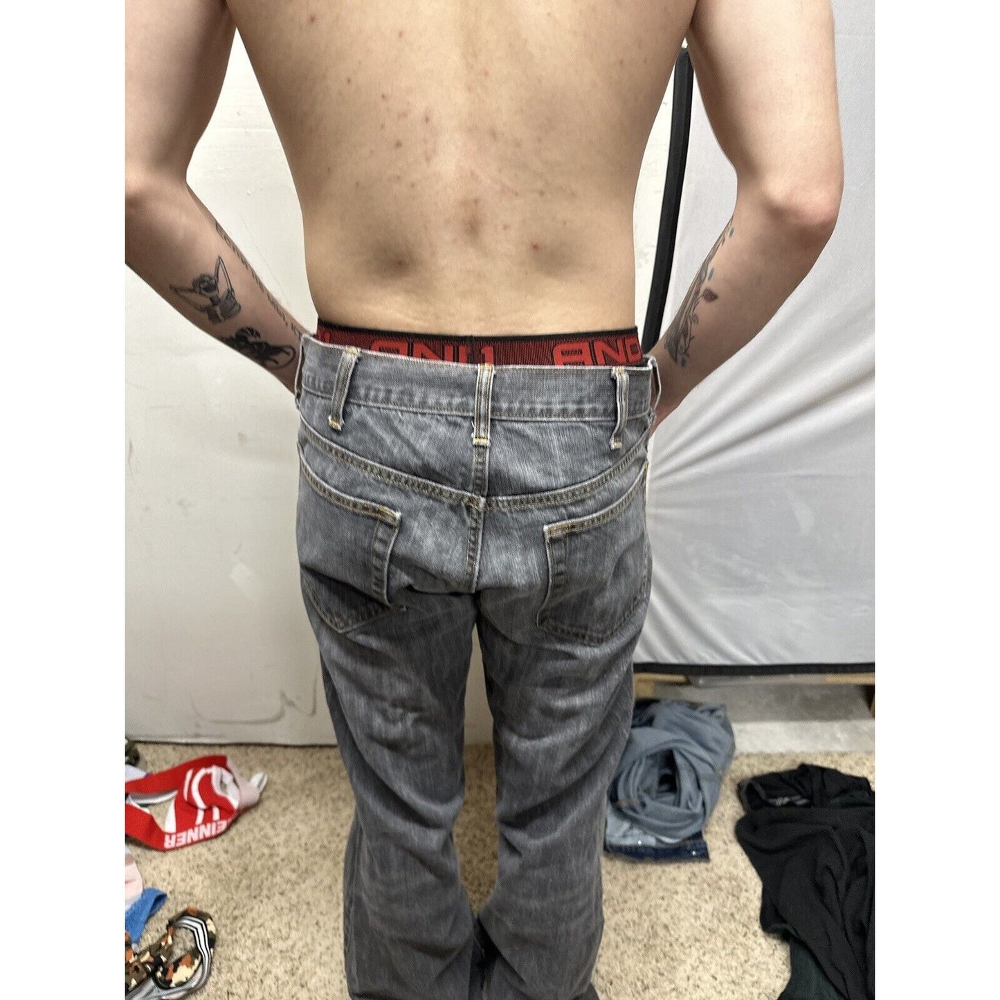 Men’s Gray Old Navy Boot Cut 36 X 32 Jeans
