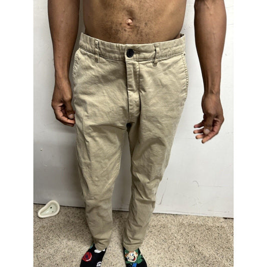 Men’s Khaki 34 H&M Skinny Fit Stretch Pants