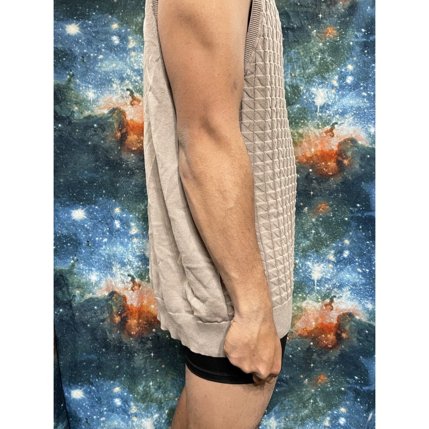 Men’s David Taylor Collection 2XLT Tan Sweater Vest