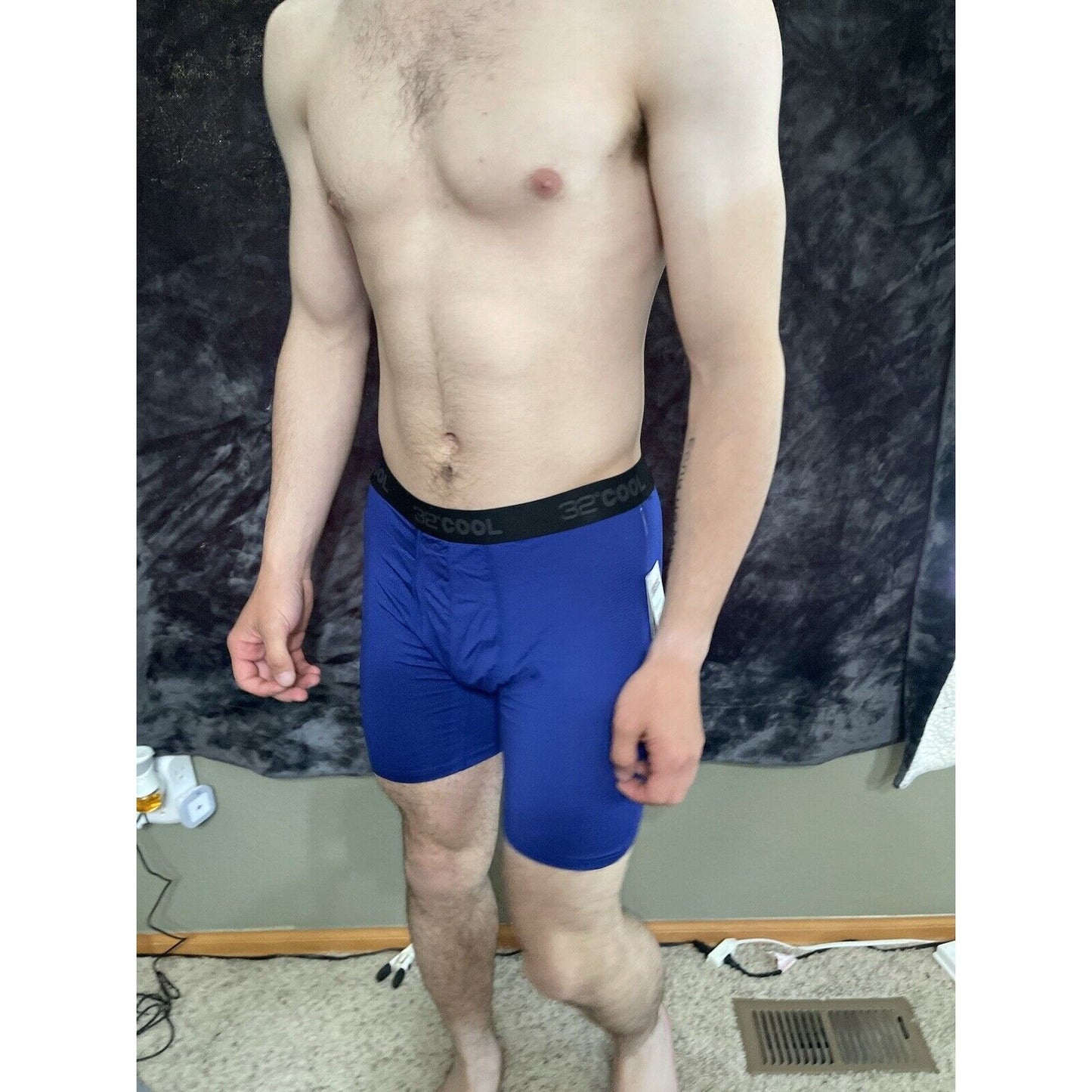 Men’s Medium 32 Degree Cool Blue Boxer Briefs New