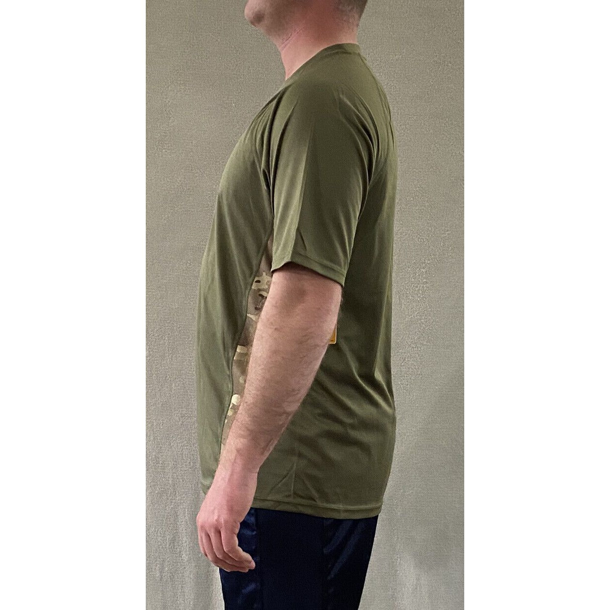 Soffe Extreme Training XT46 Men’s Medium Green Camo Military Polyester Shirt NWT
