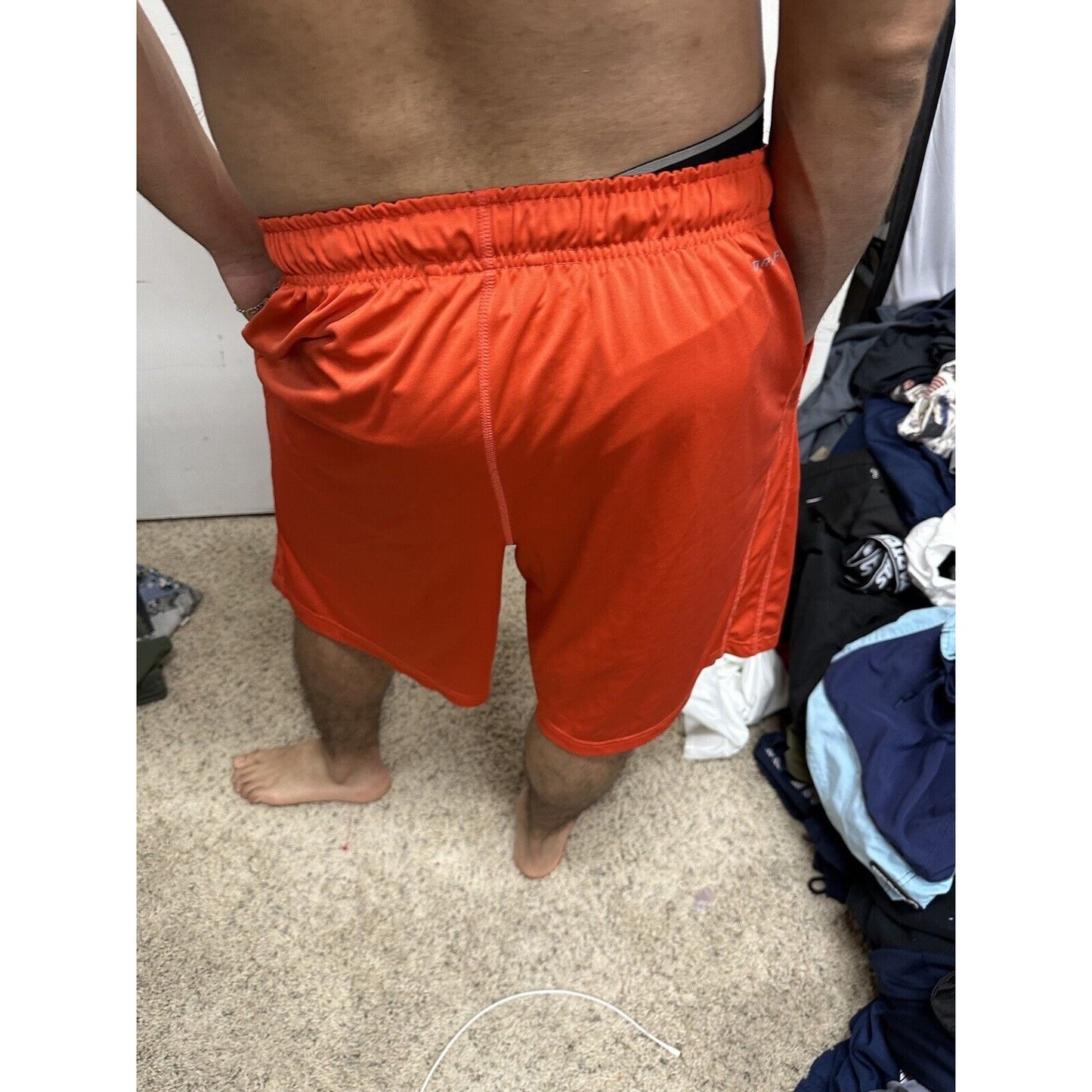 Men’s Red Nike Large Dri-fit With Pockets Athletic Shorts