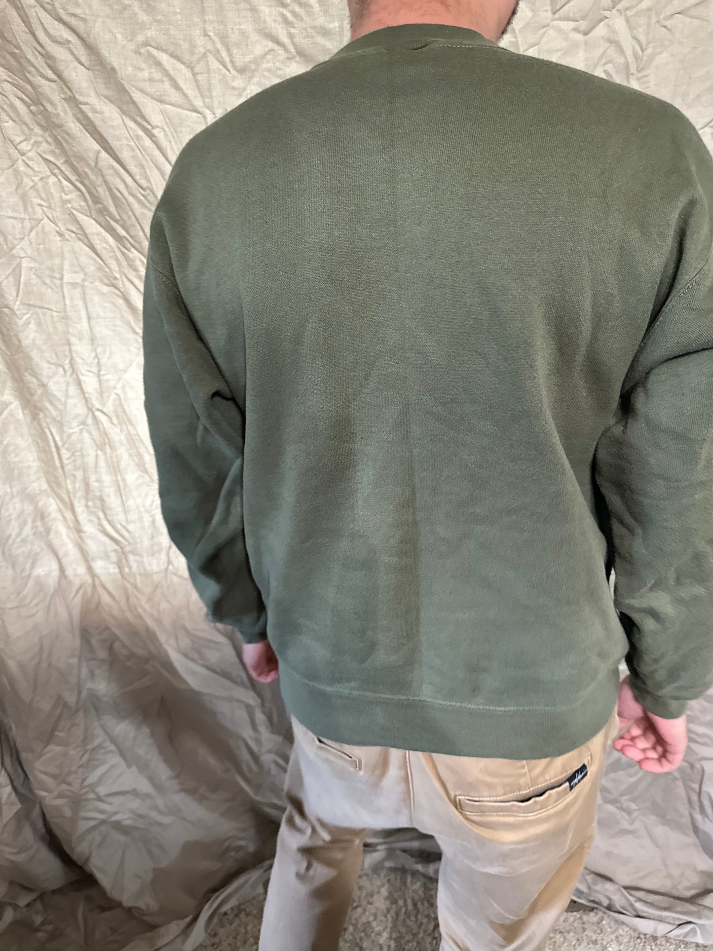 Men’s soffe size small Usmc marine corps pullover athletic sweater darker green