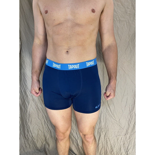 men's tapout dark blue compression shorts with spandex Medium