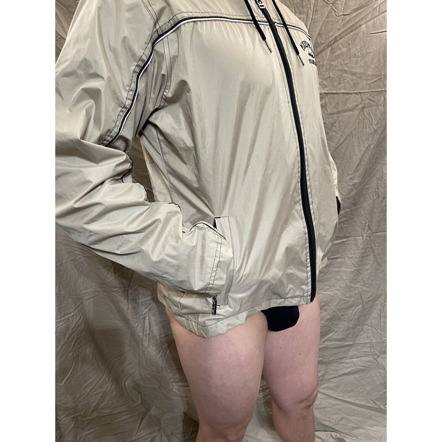 Men's PCI XL Pikes Peak Colorado full zip tan windbreaker