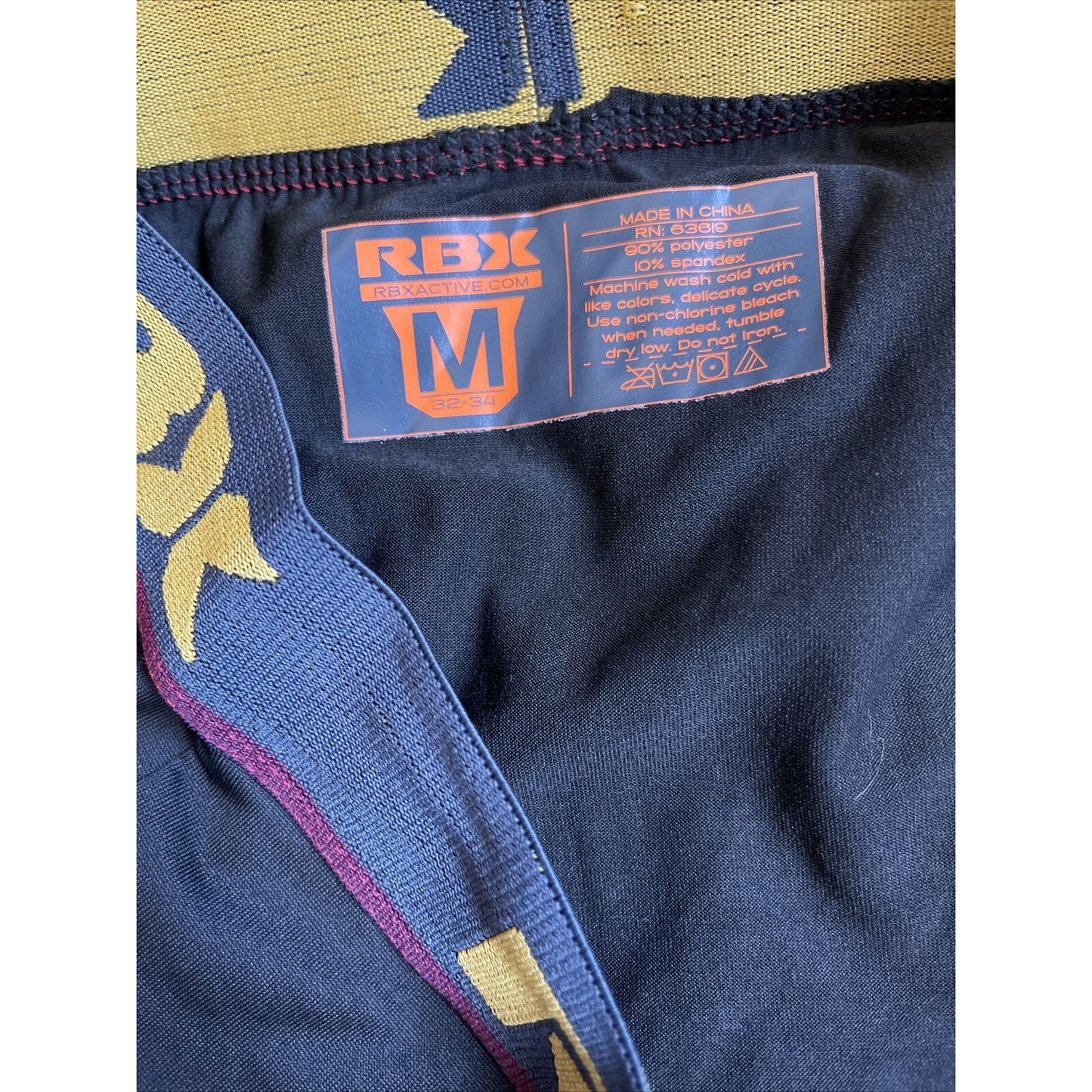 men's RBX Active black compression shorts medium