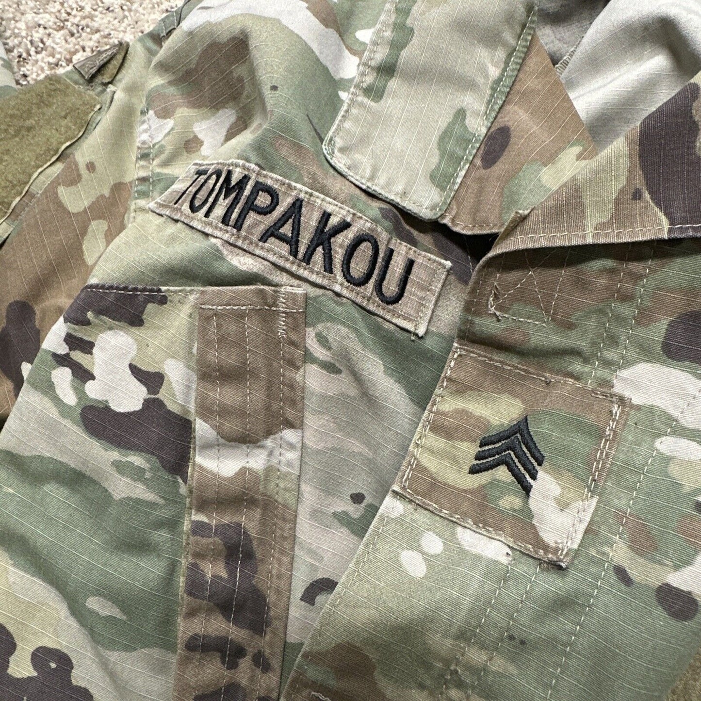 Men’s Ocp Top Medium Long Army Blouse Air Force With Patches
