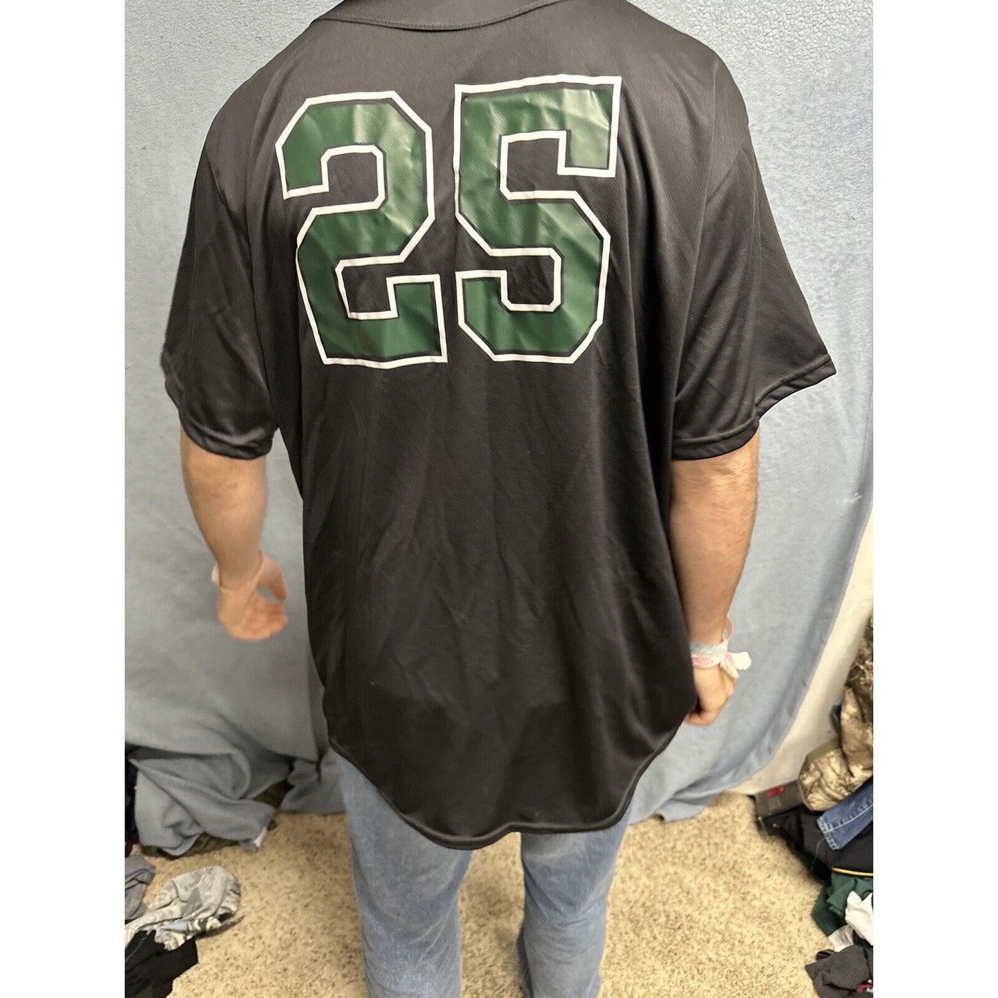 Men’s Augusta Sportswear Black Large Eagles Baseball Jersey
