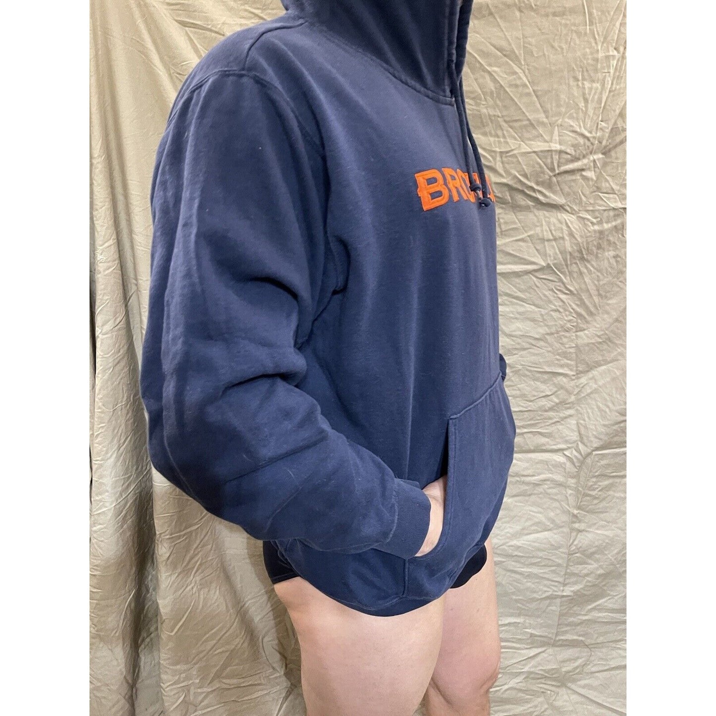Men's Denver Broncos Pullover hoodie NFL Apparel fits like a loose medium