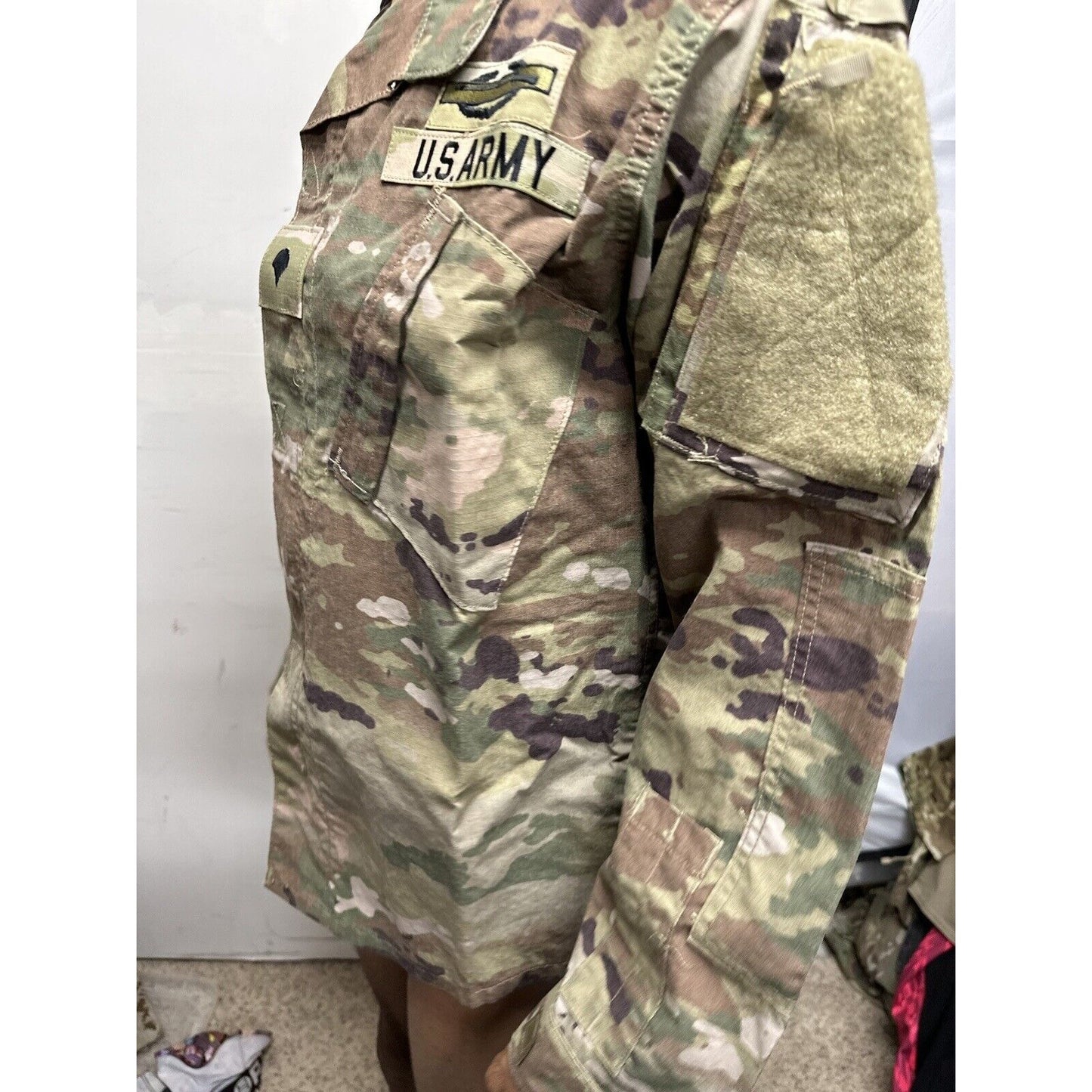 Men’s Ocp Top Coat Army Blouse USAF Flame Resistant  w/ tags and patches