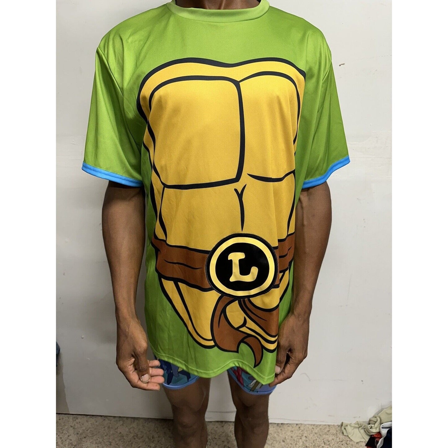 Nickelodeon Teenage Mutant Ninja Turtles Mens L/XL Costume Shirt - Leonardo