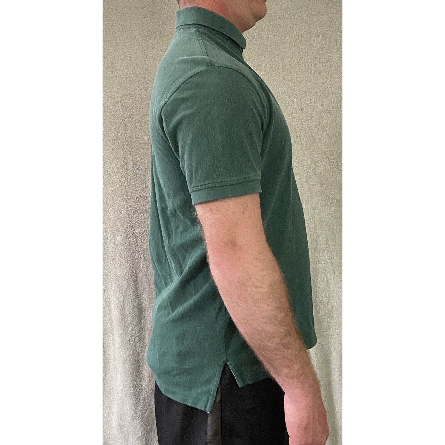 Tommy Hilfiger Green Men’s Large Cotton Polo Shirt