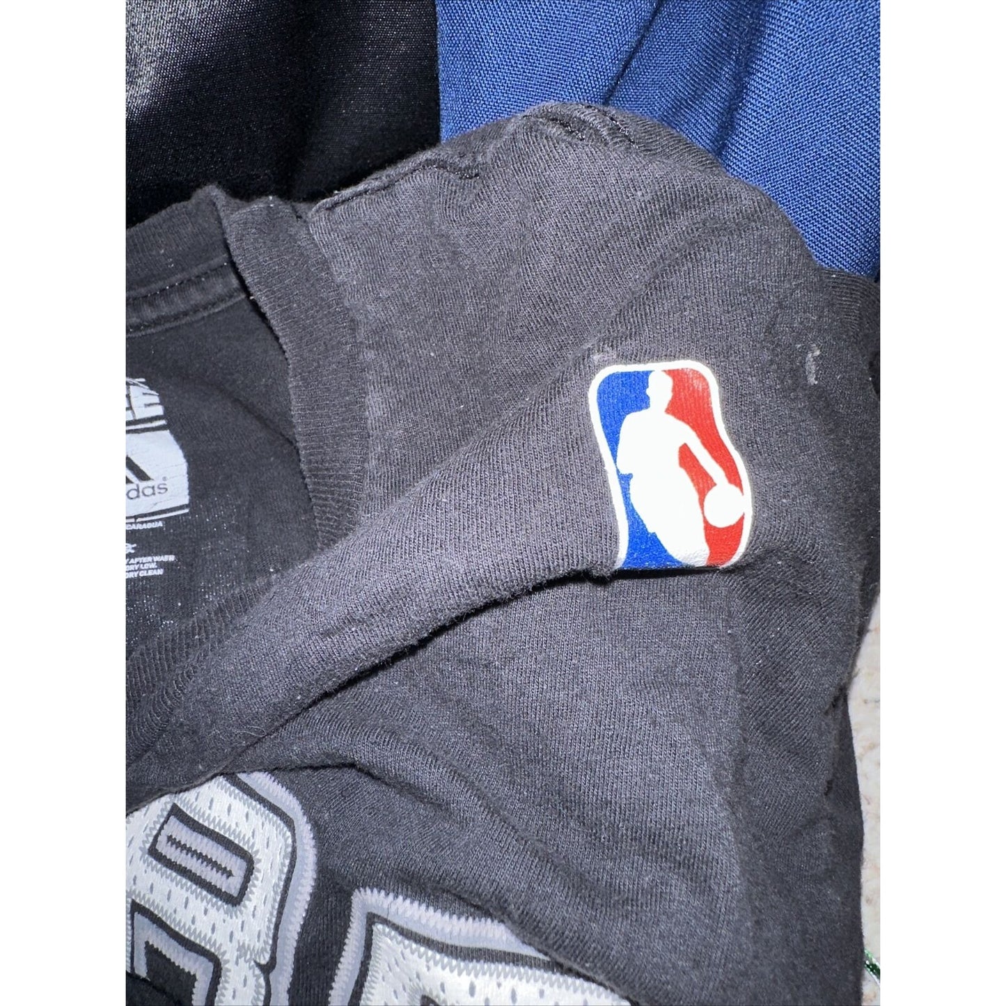 Men’s The Go To Tee Large Adidas Black NBA Spurs San Antonio 8 Shirt