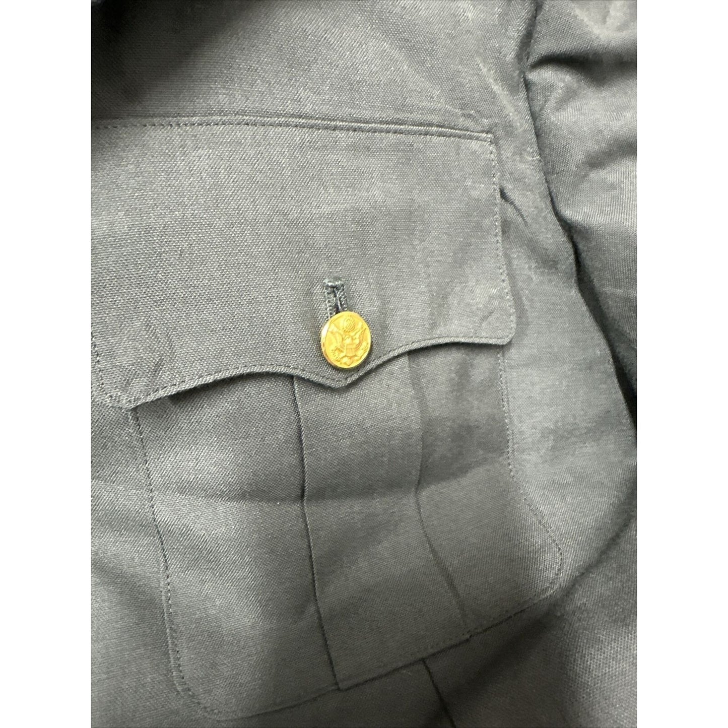 Men’s US Army Coat Jacket Uniform Top Service Dress Green 37R