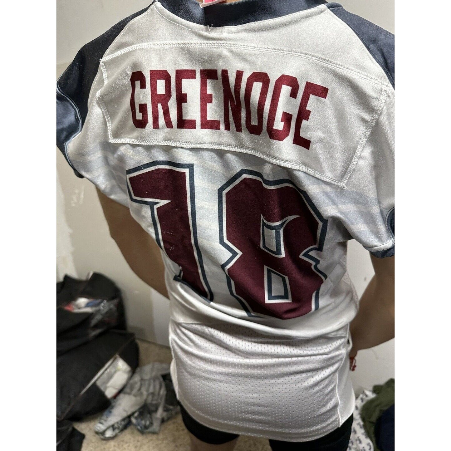 Men’s Maxim Athletic Football Jersey Hawks Number 18