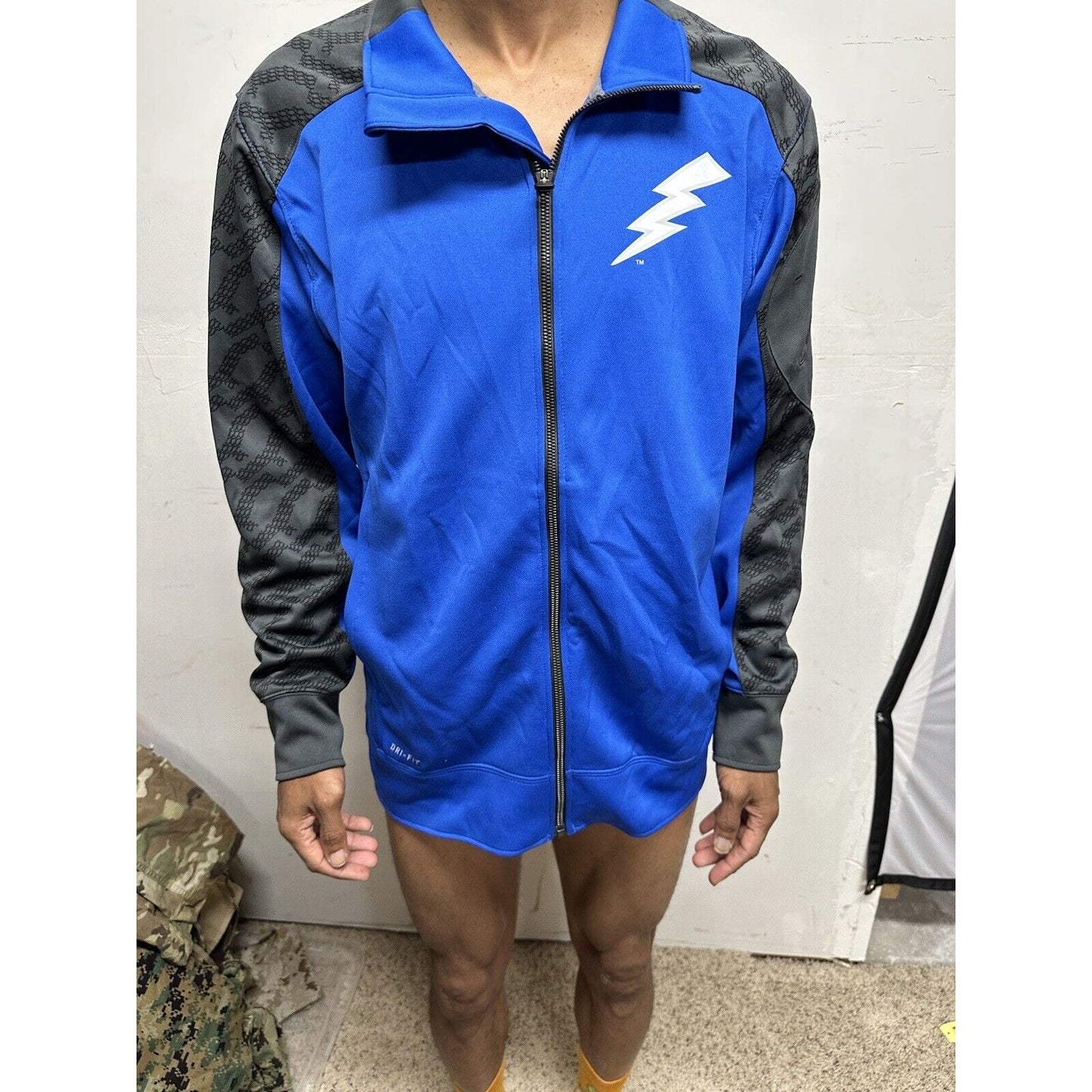 Men’s Blue USAFA Air Force Academy Falcons Zip Up Jacket nike dri fit medium