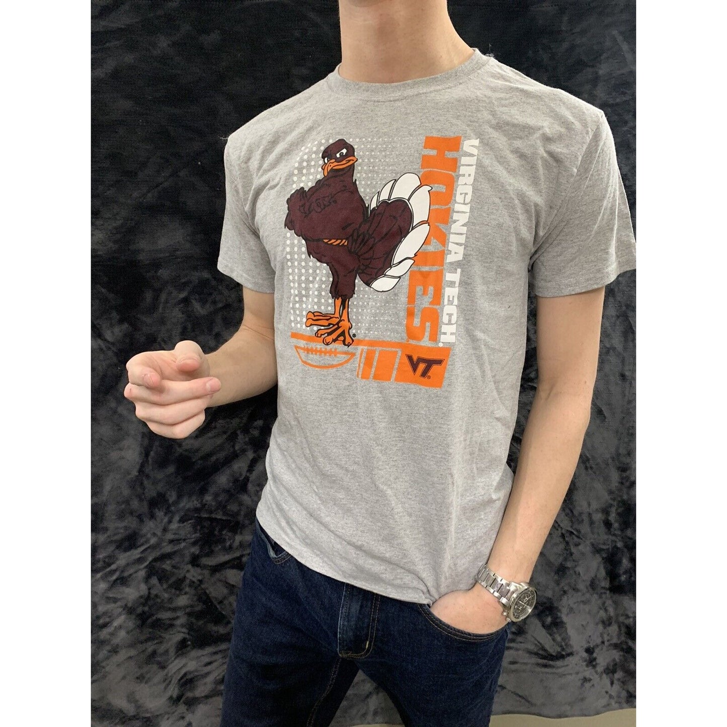 Virginia Tech Hokies VT Youth XL Gray T-Shirt