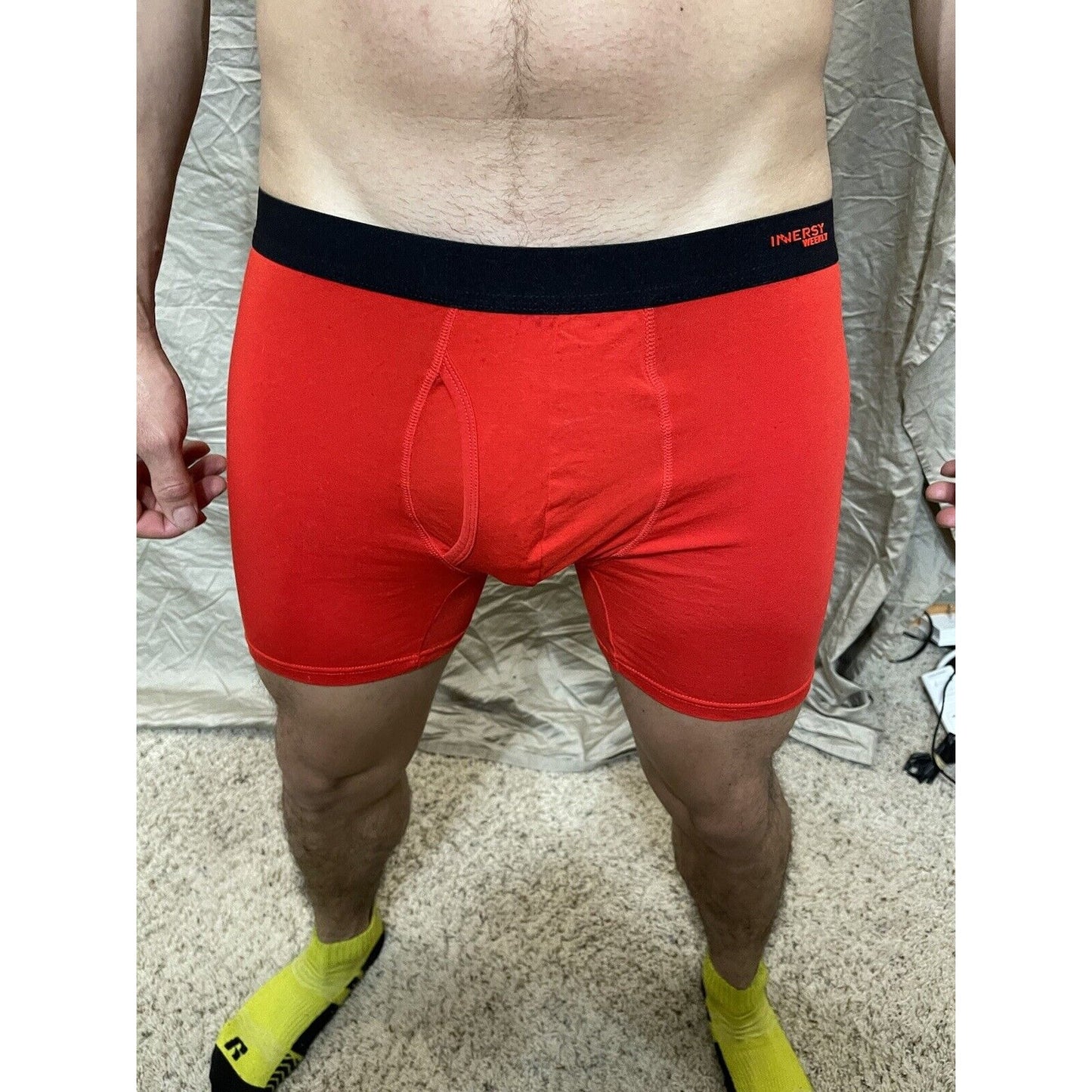 men's red medium inersy weekly boxer briefs new unworn