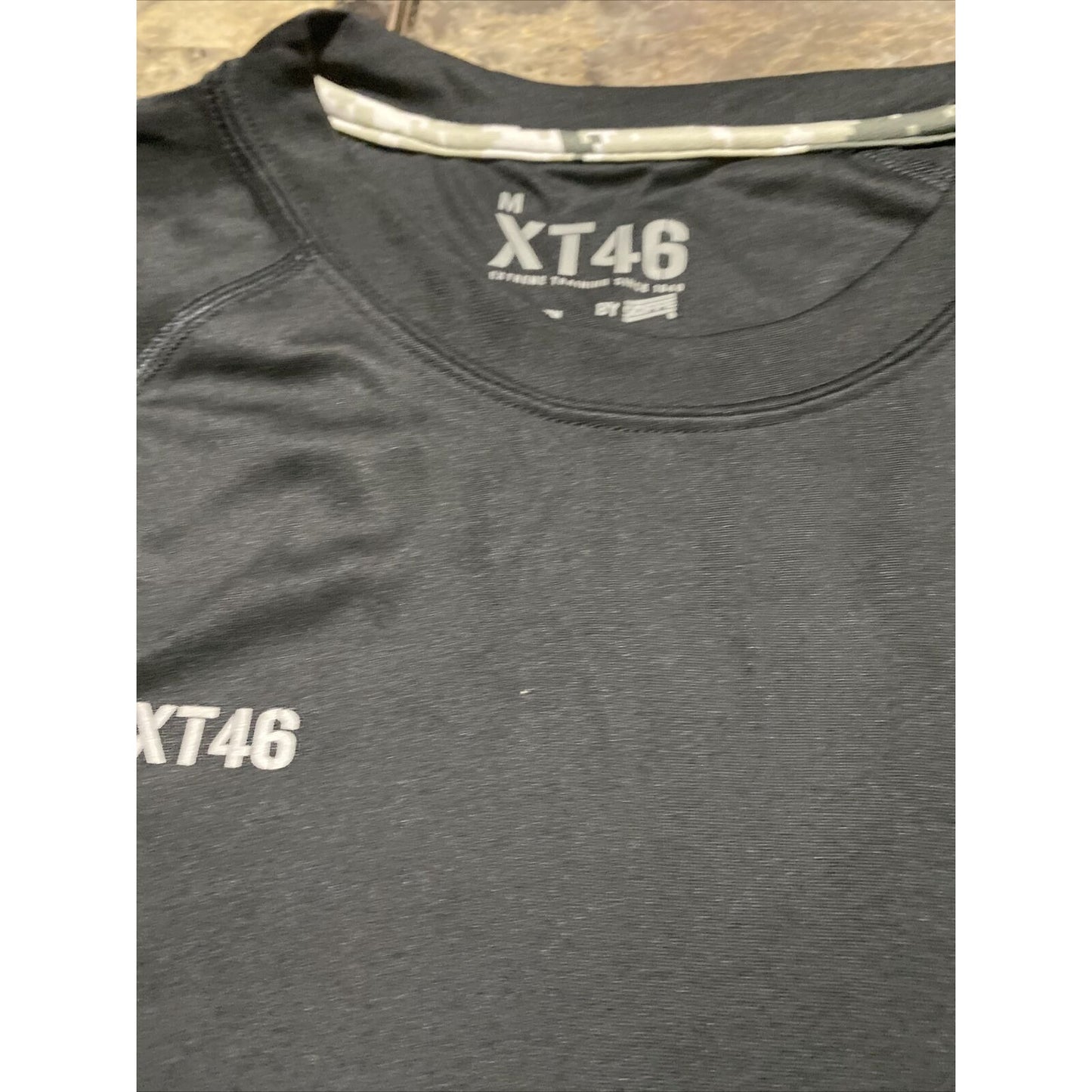 Soffe Extreme XT46 Training Men’s Medium Black & Camo Military Polyester T-shirt