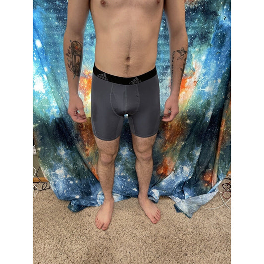 men's adidas gray medium compression shorts New And Unworn