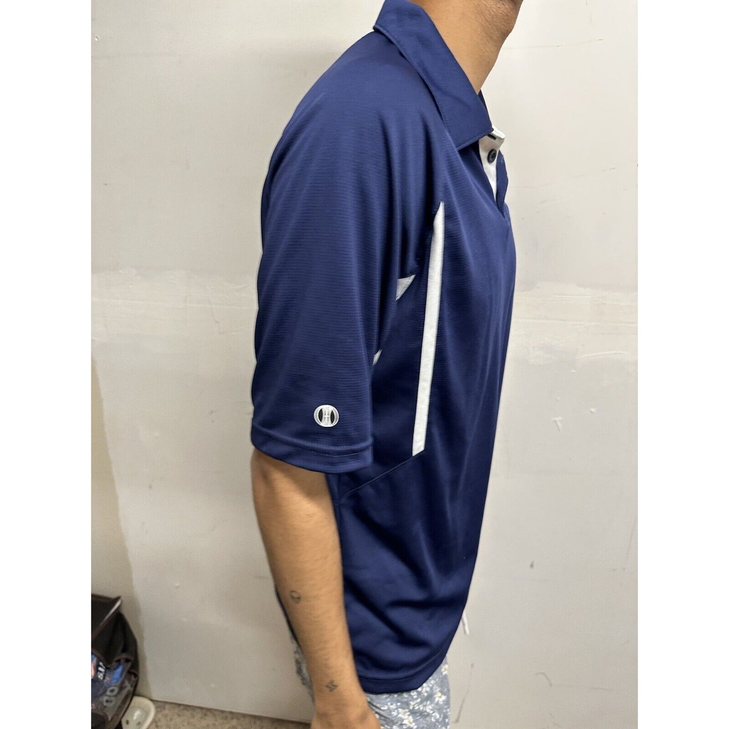 Men’s Air Force Academy Prep School Blue Polo Shirt Medium Holloway