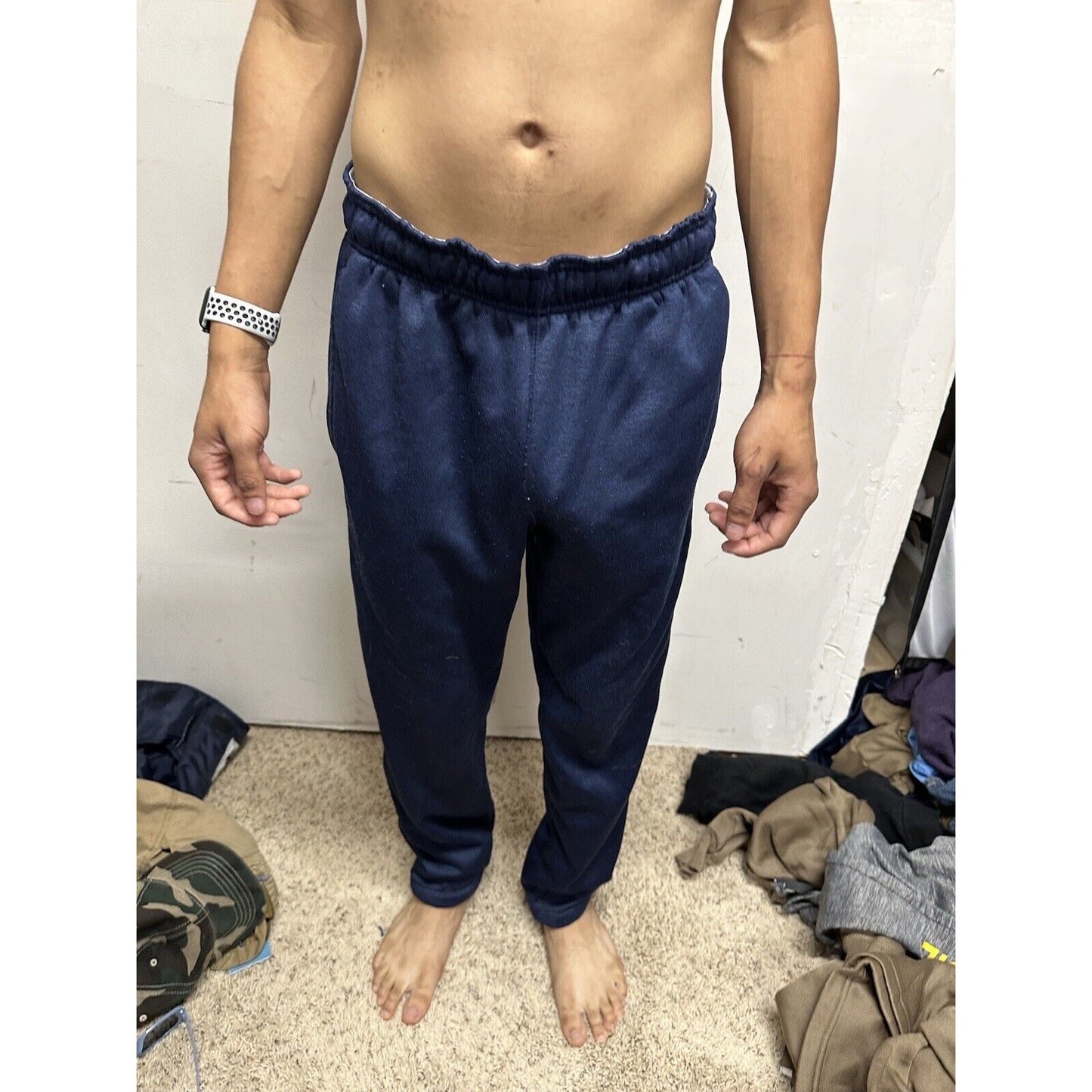 Men’s AND1 Dark Blue Medium Sweat Pants Polyester