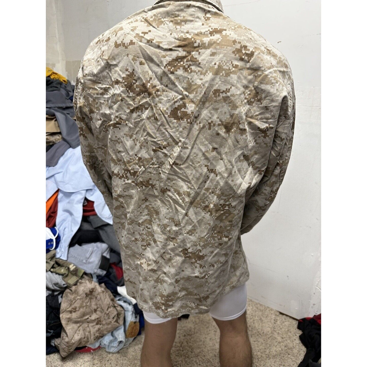 Men’s USMC Marine Corps Blouse Top Uniform Large Short