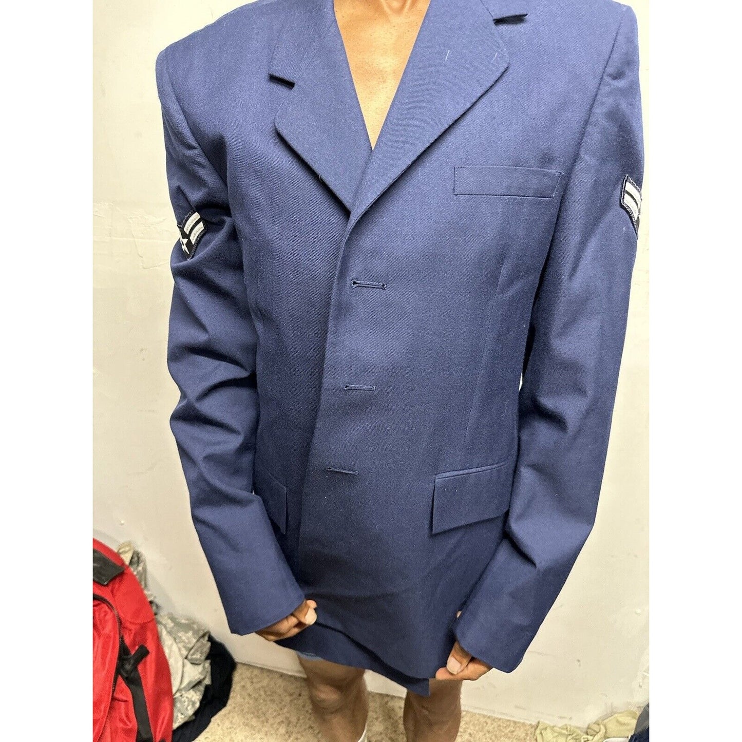 Men’s Air Force 40XL USAF Air Force Service Dress Coat Blue Enlisted Dscp