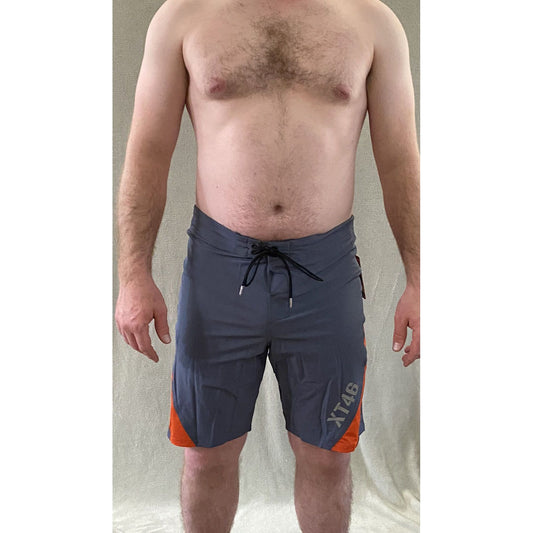 Soffe Extreme Training XT46 Men’s 34 M Gray & Orange Utility Board Shorts NWT