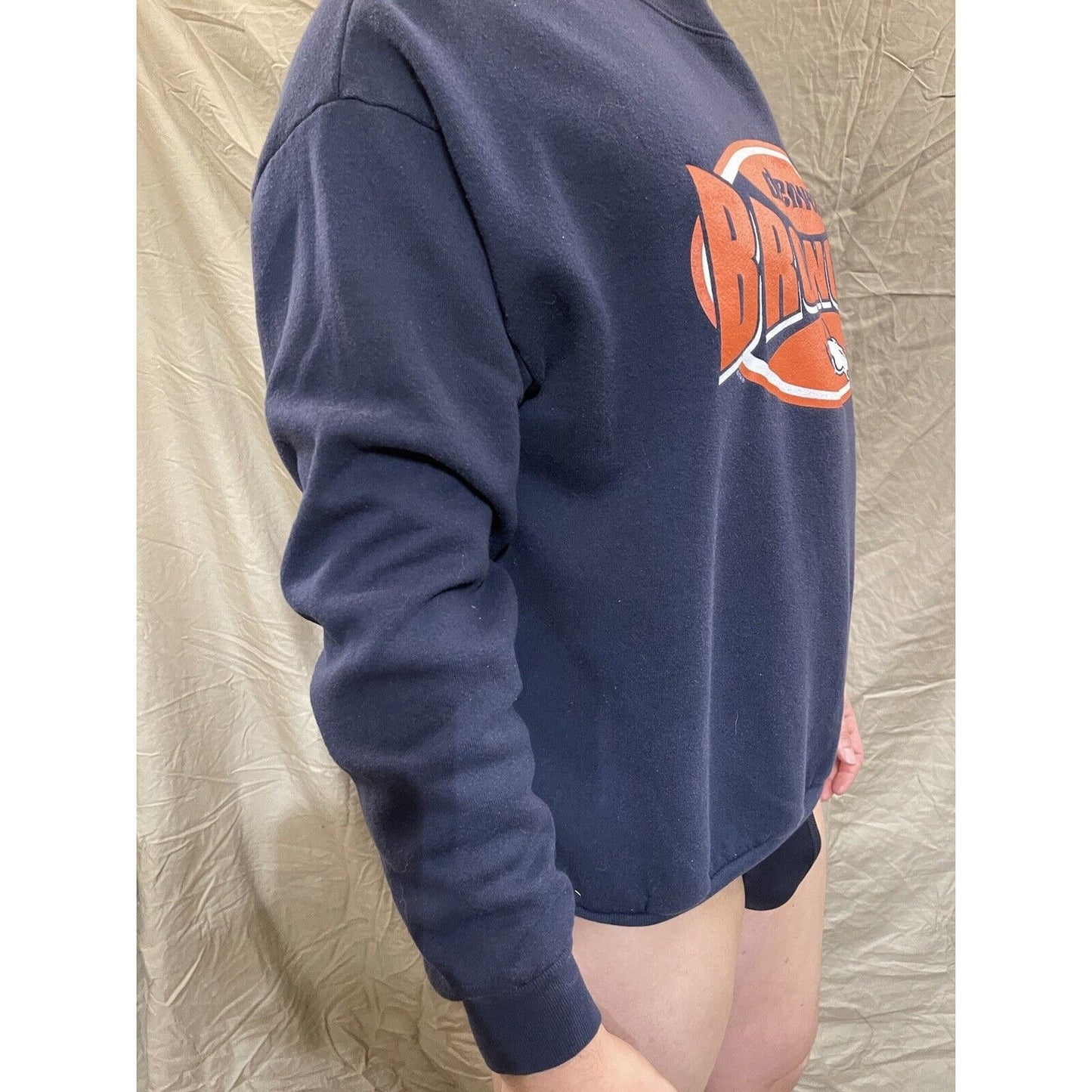 Men's navy blue xl denver broncos CSA pullover sweatshirt
