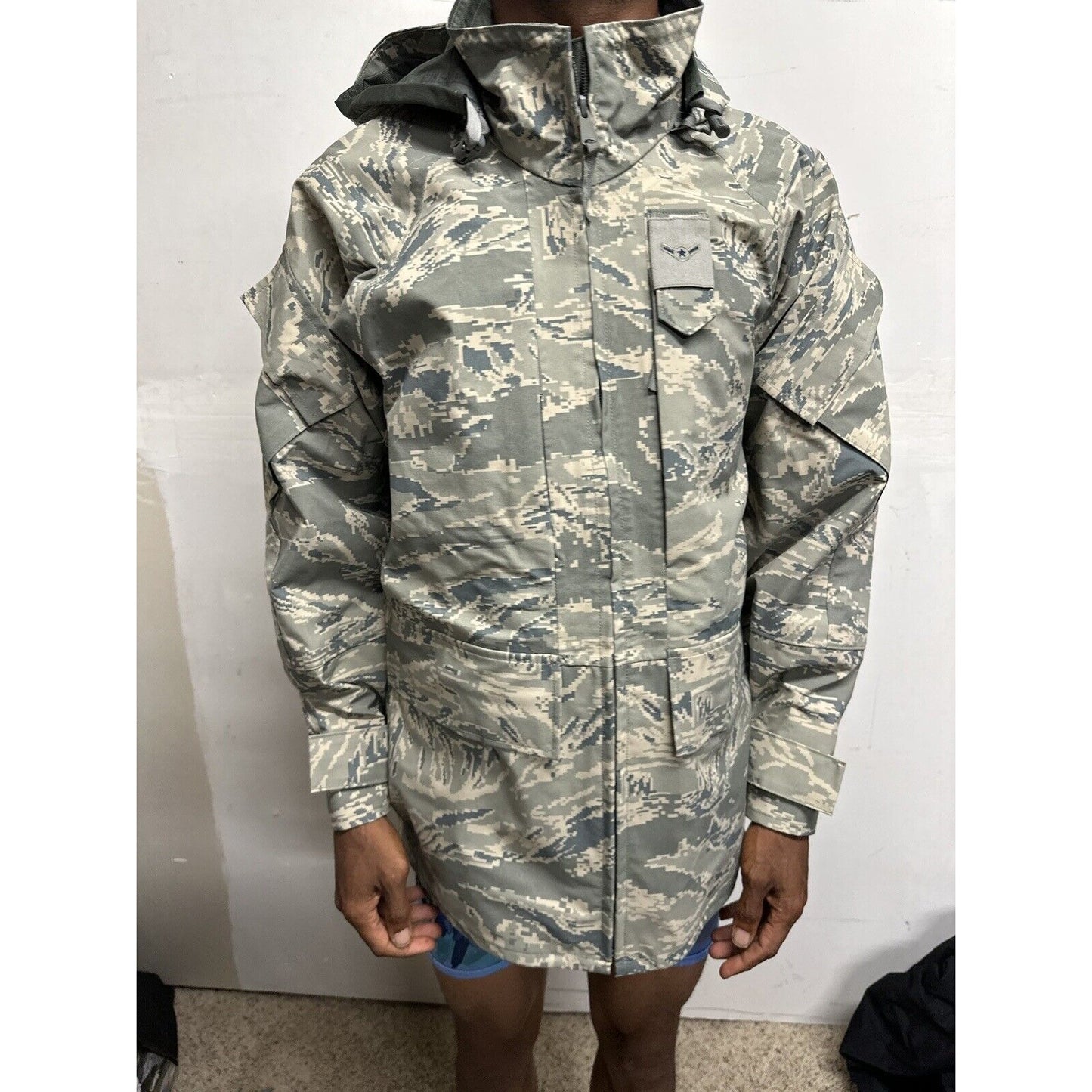 Men’s Small Short Abu Airman Battle Uniform Gore-Tex Jacket Parka Civil Air Patrol