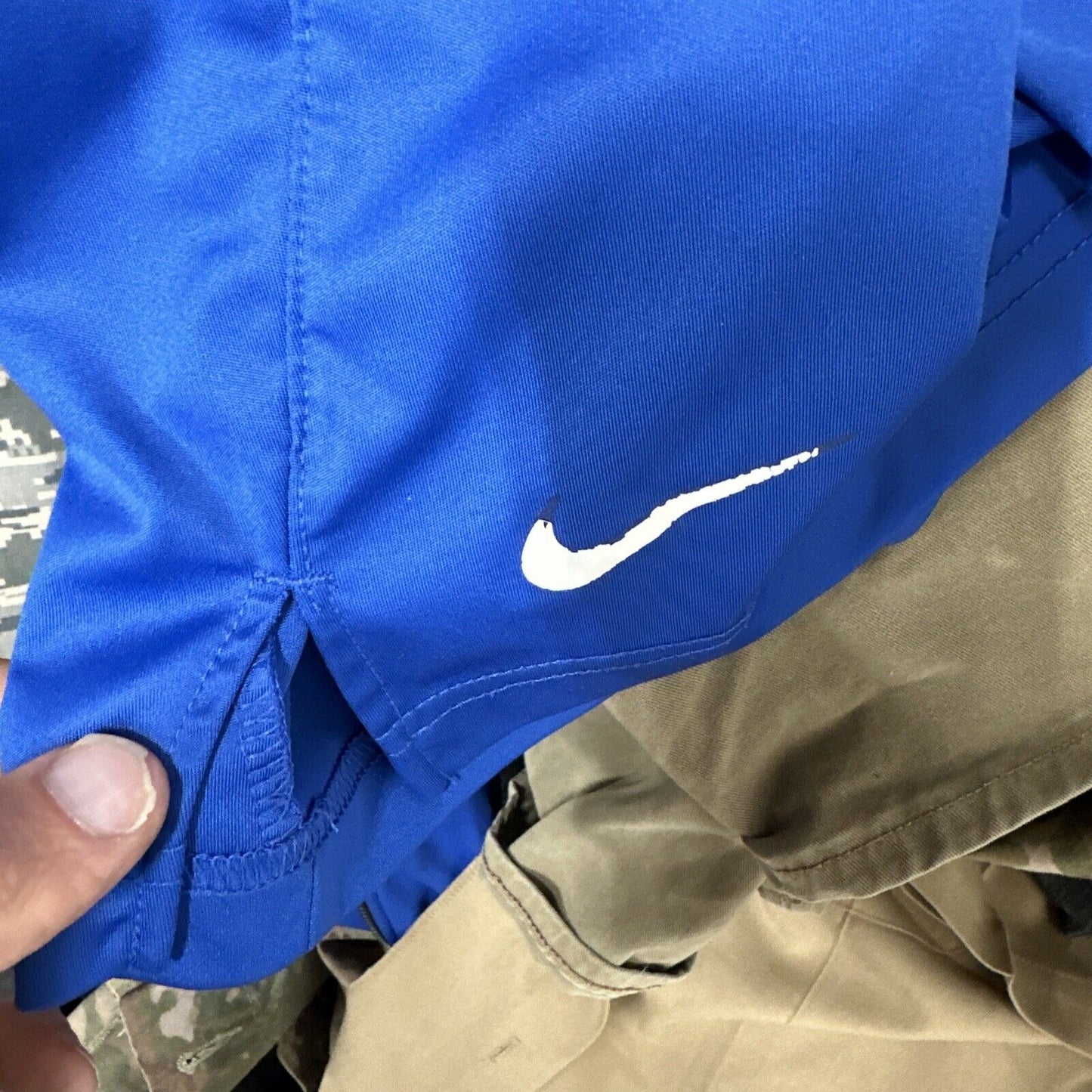 Men’s Air Force Blue Nike Dri Fit Small Workout Shorts