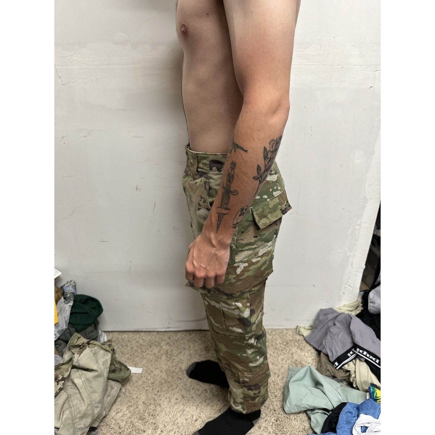 Men’s Ocp Army Uniform Bottoms Elastic Leg Opening Small Regular