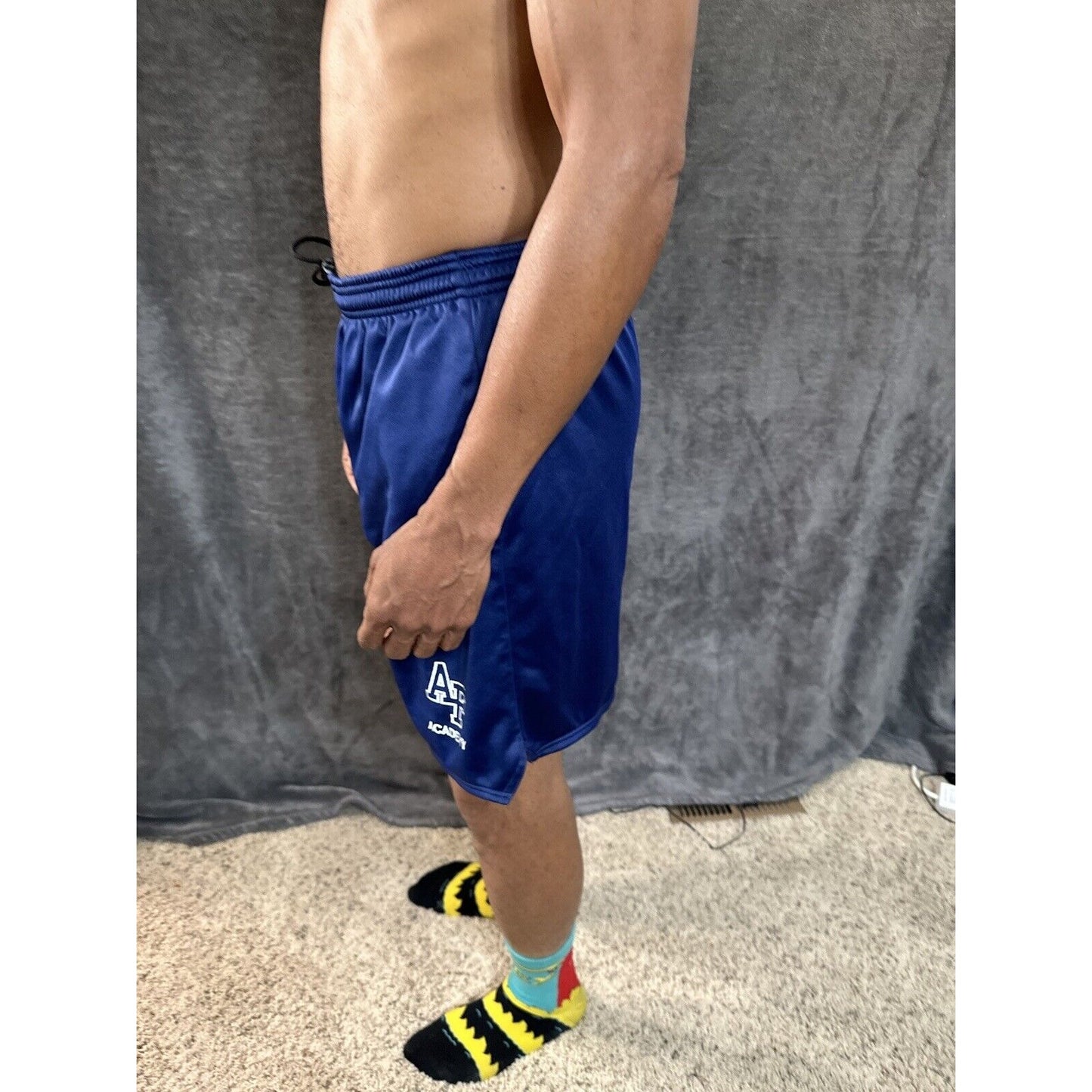 Men’s Cadet Air  Force Academy PT Blue Workout Athletic Shorts Medium