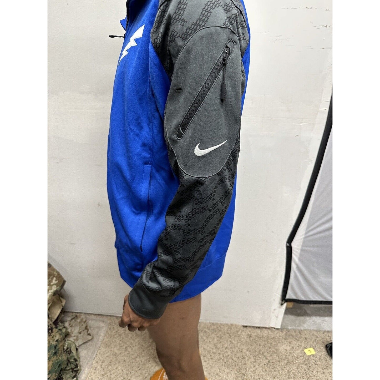 Men’s Blue USAFA Air Force Academy Falcons Zip Up Jacket nike dri fit medium