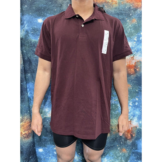 Men’s Maroon Goodfellow XXL Polo Shirt Short Sleeve