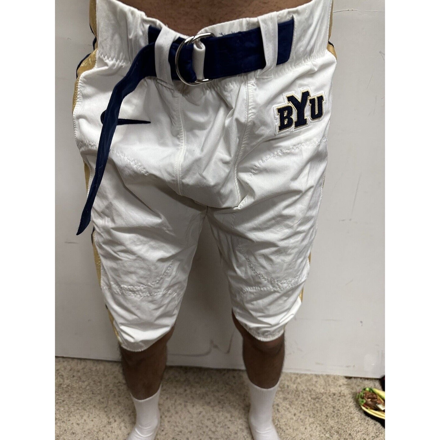 Men’s White BYU Football Pants Nike Size 36