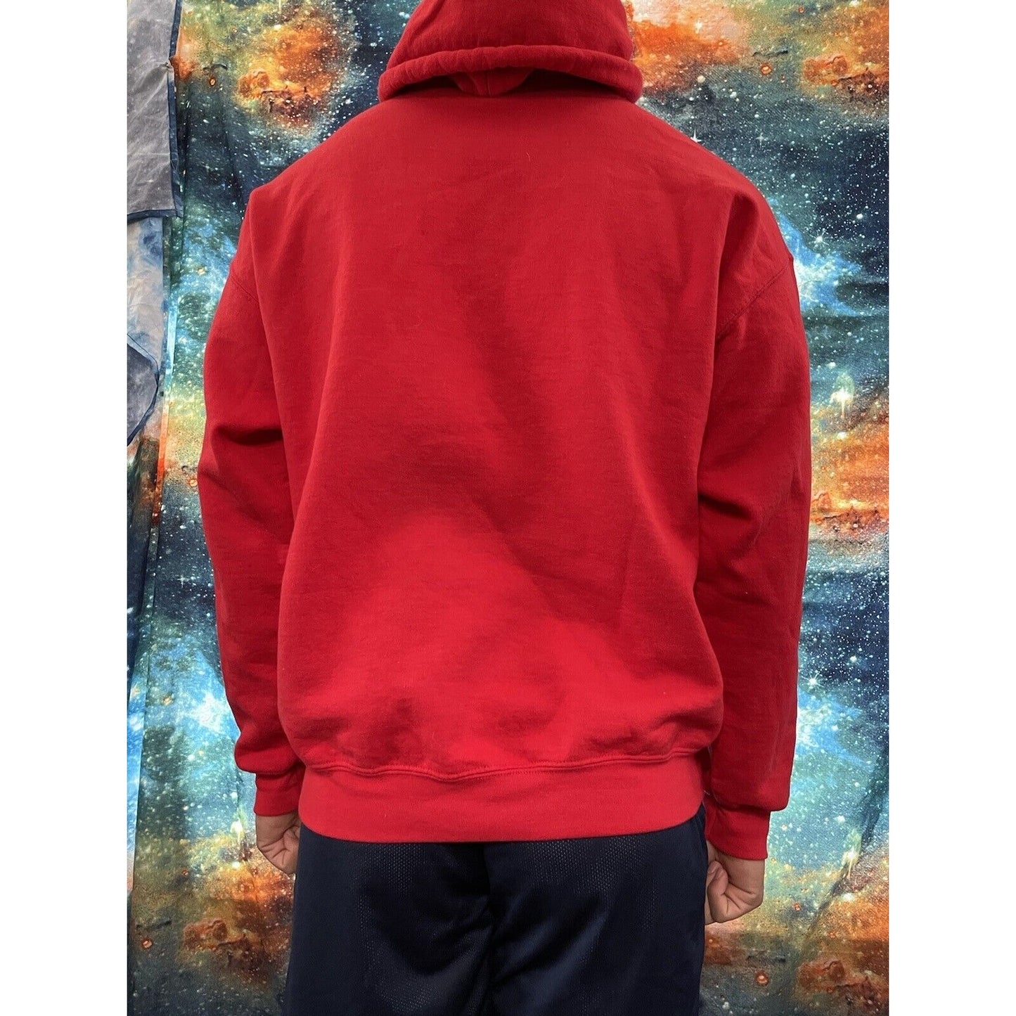 Men’s Gildan Red Large Say Watt #99 Hoodie