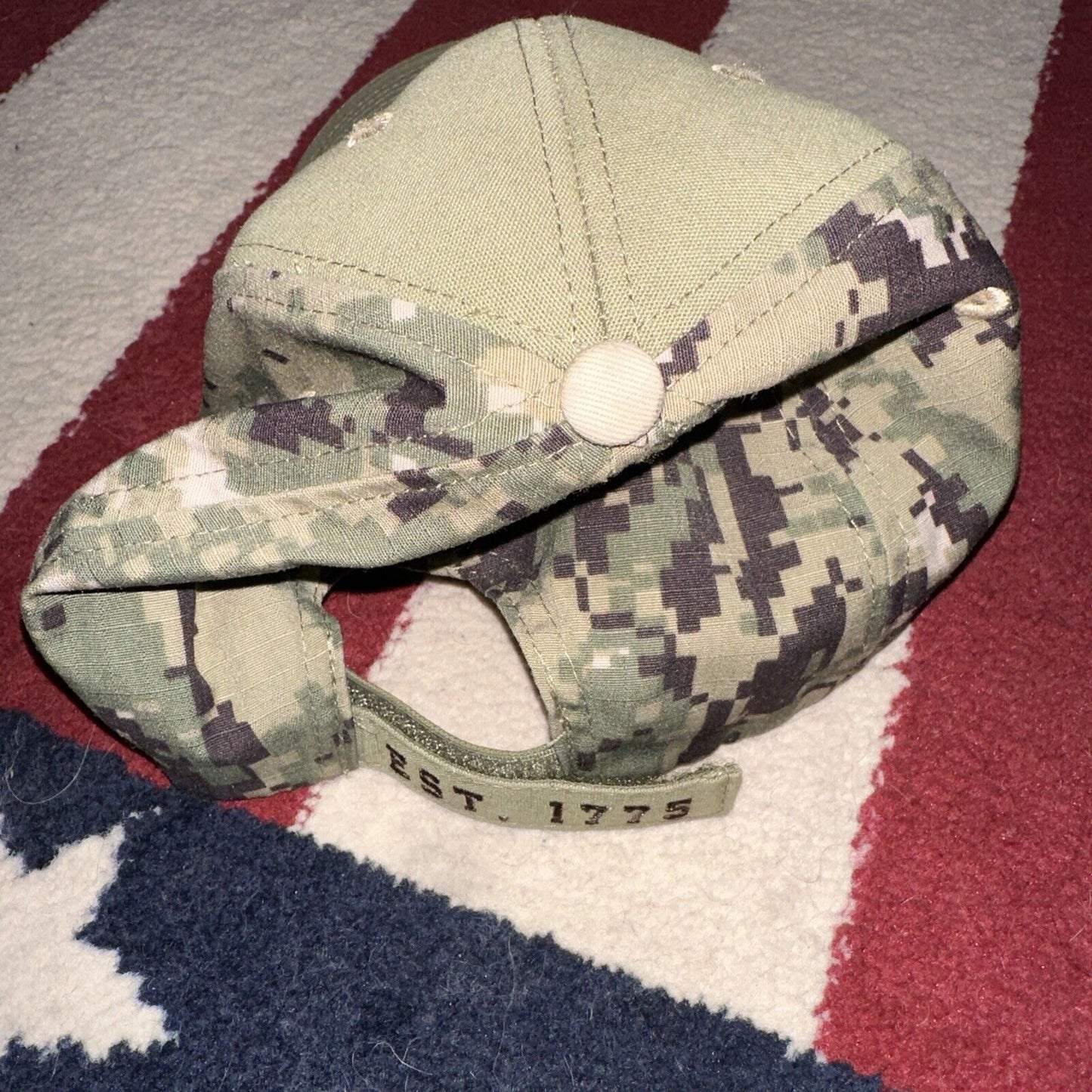 Men’s US Navy Camo Hat Cap Ballcap Adjustable Fire For Effect