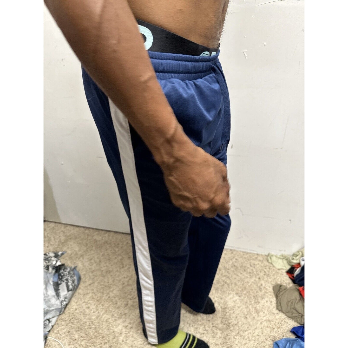 Men’s Blue Mighty Fine XS Nasa Sweat Pants