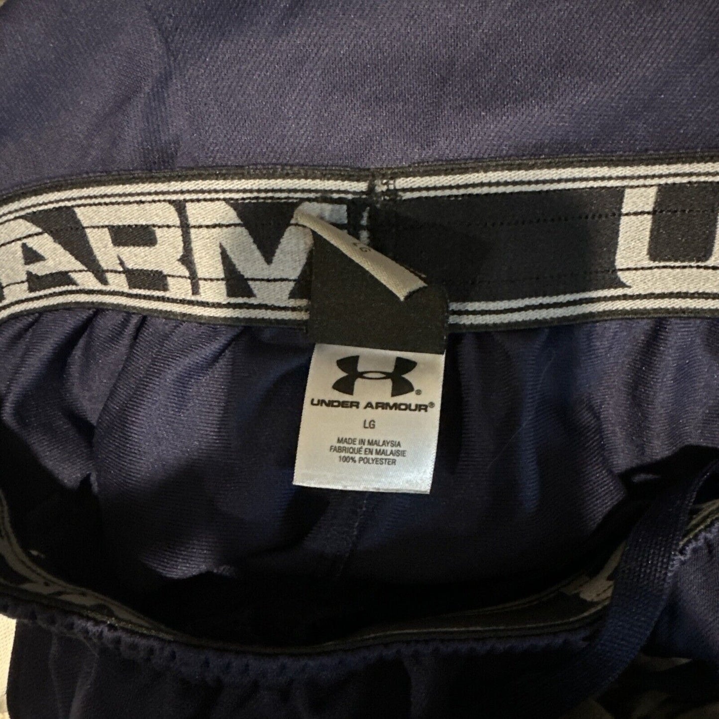 Men’s Dark Blue Large Under Armour Athletic Shorts With Pockets