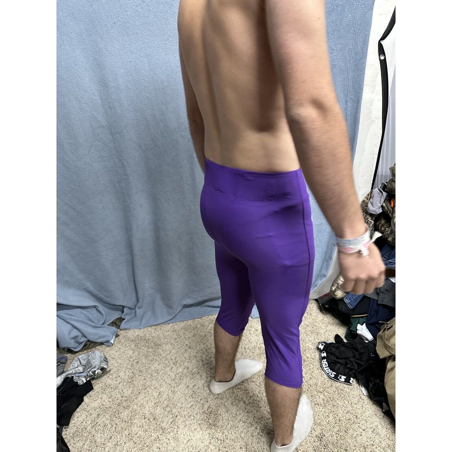 Men’s Rawlings Football Pants Medium Purple