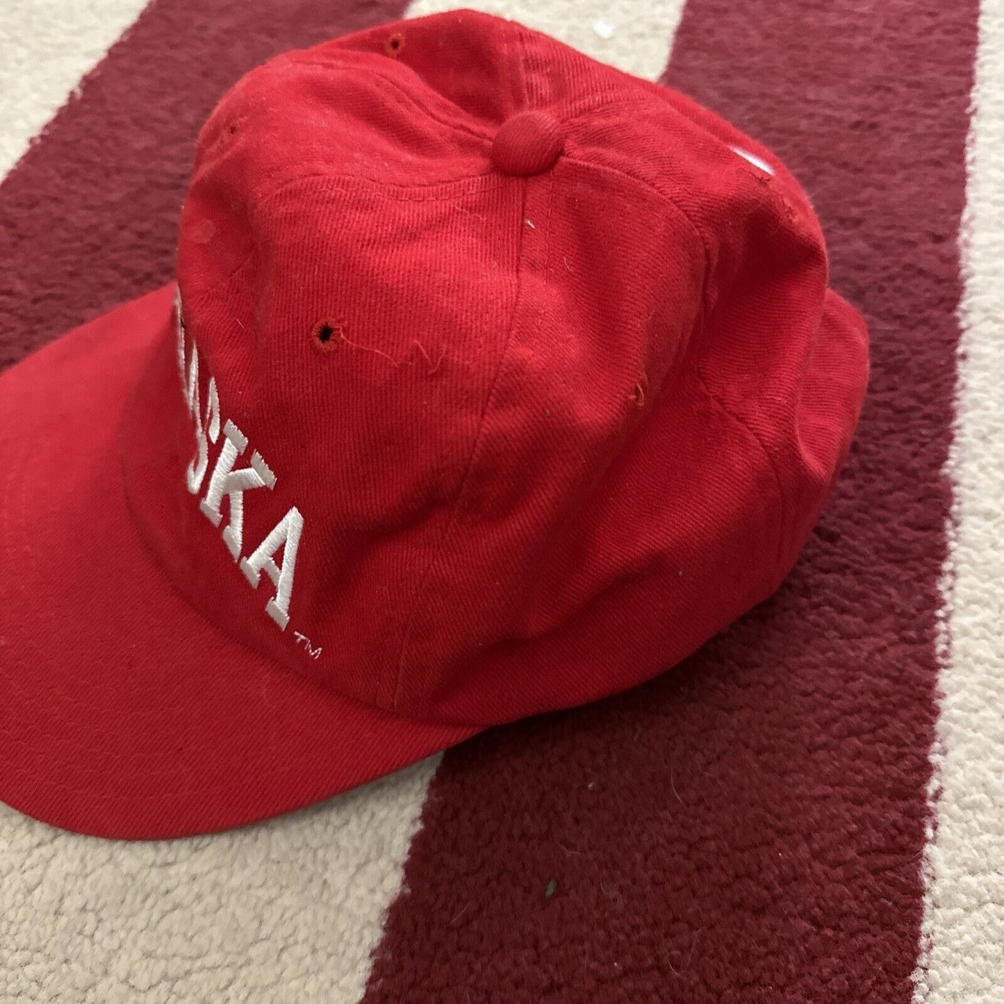 Red Nebraska Champion Baseball Cap Hat
