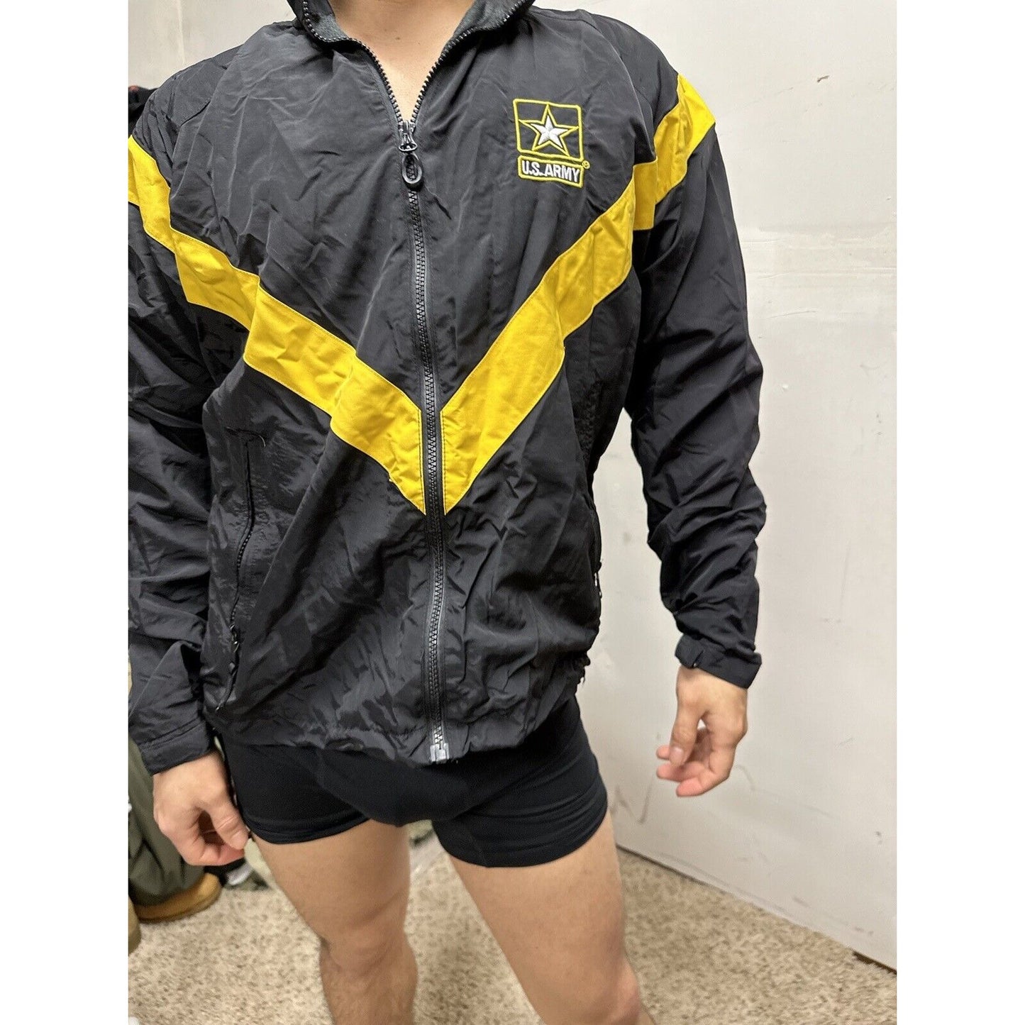 Men’s Army Jacket Apfu Small Regular Black Uniform Pt