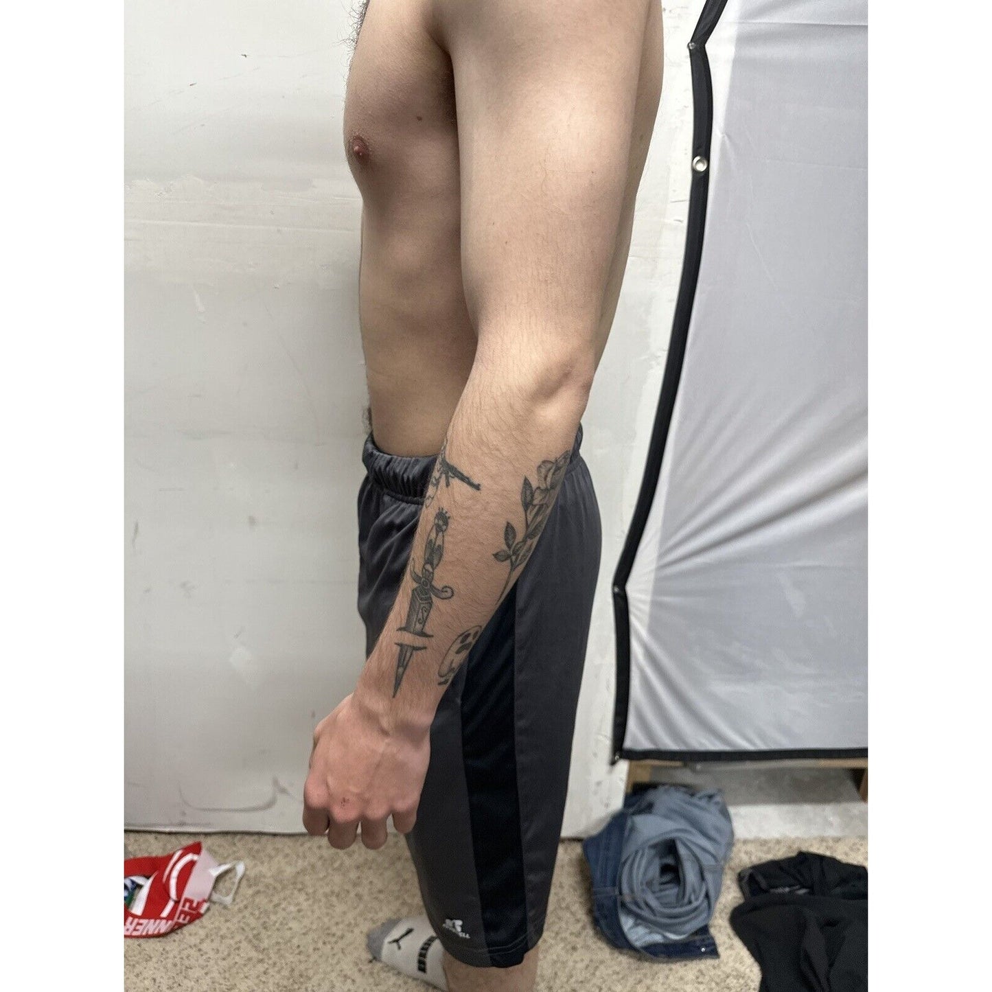 Men’s Gray Russell Athletics Medium Shorts