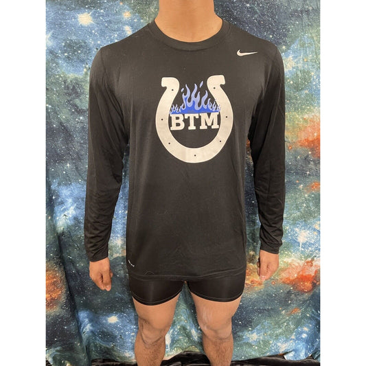 Men’s Black Large Black Long Sleeve Nike Dri-Fit BTM