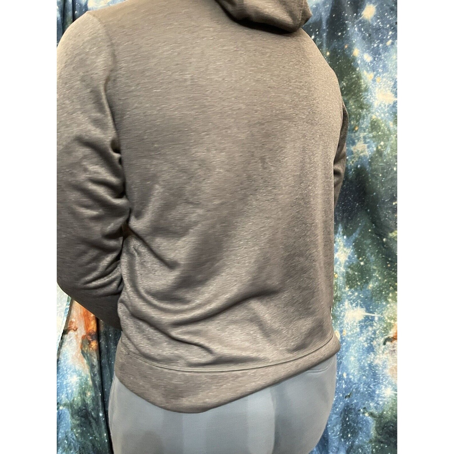 Under Armour Small Gray Navy Blue Hoodie pullover